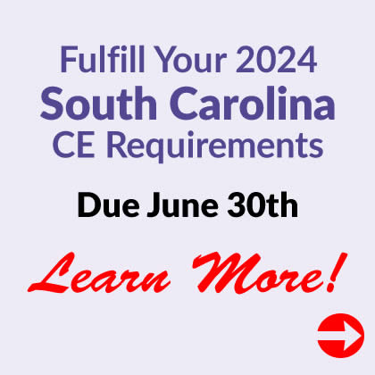 South Carolina 2024 CE Requirements