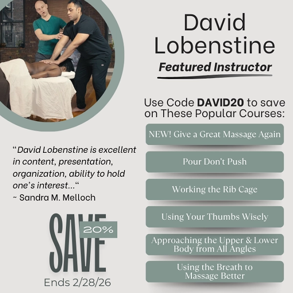 20% Savings on David Lobenstine's Courses
