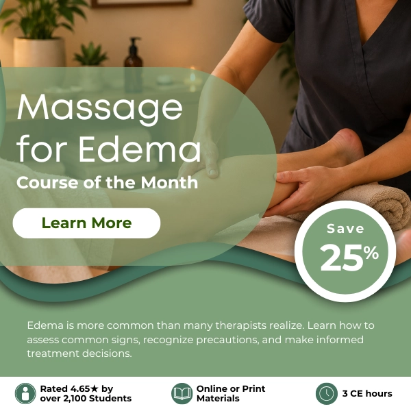 Course of the Month - Massage for Edema