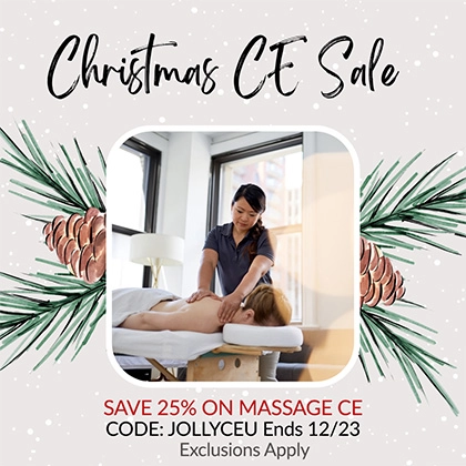 Save 25% on High Quality Massage CE