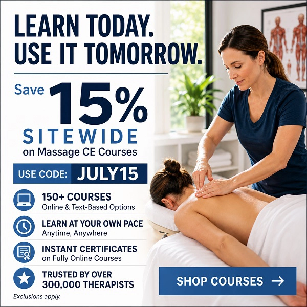 Save 15% on Home Study Massage CE