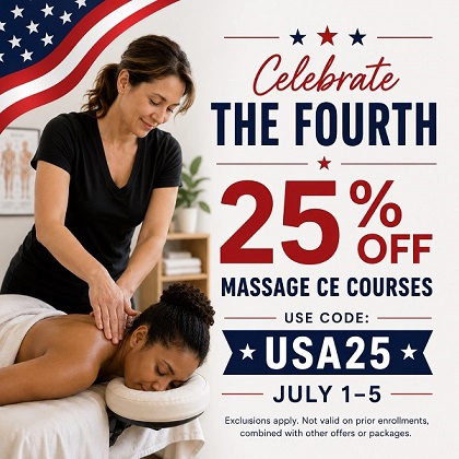 Save 25% on Home Study Massage CE