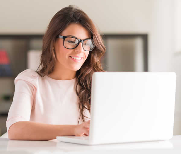 Woman with laptop