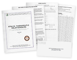 Ethics: Therapeutic Relationships CE Course Materials