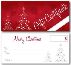 Gift certificates are a great way to market your massage practice during the holidays.