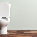 3d rendering white toilet bowl